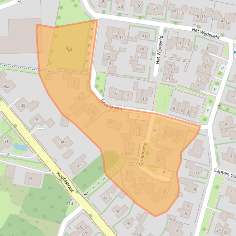 Kaart van postcodegebied 7035DM.