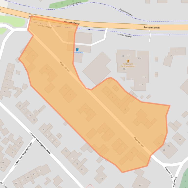 Kaart van postcodegebied 7037AD.