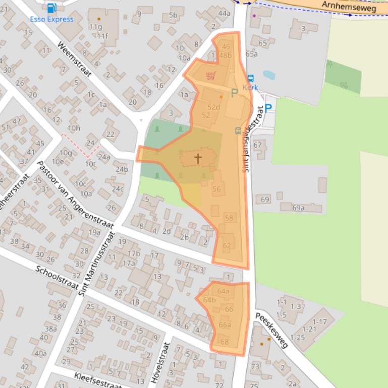 Kaart van postcodegebied 7037AX.
