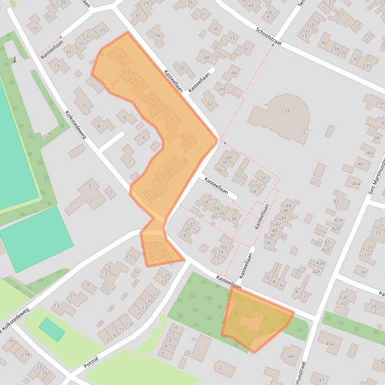 Kaart van postcodegebied 7037BA.