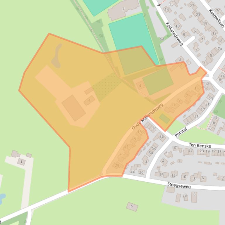 Kaart van postcodegebied 7037BG.