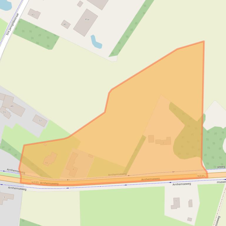 Kaart van postcodegebied 7037CC.