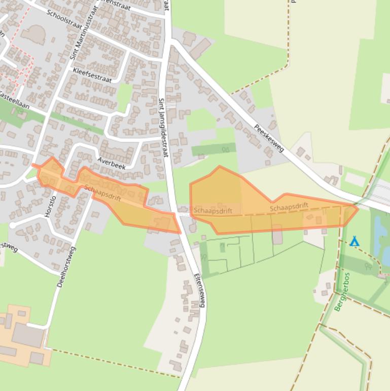 Kaart van postcodegebied 7037CJ.