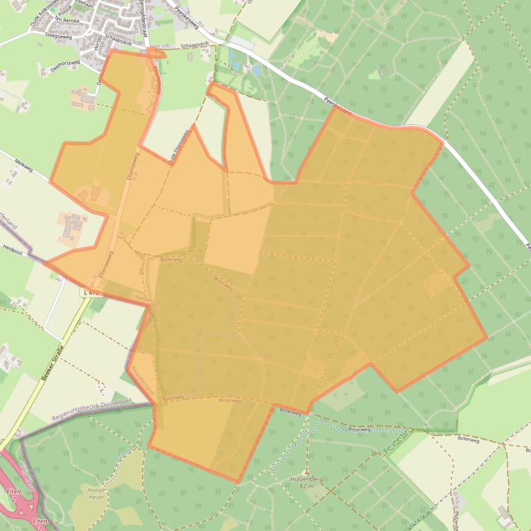 Kaart van postcodegebied 7037CL.