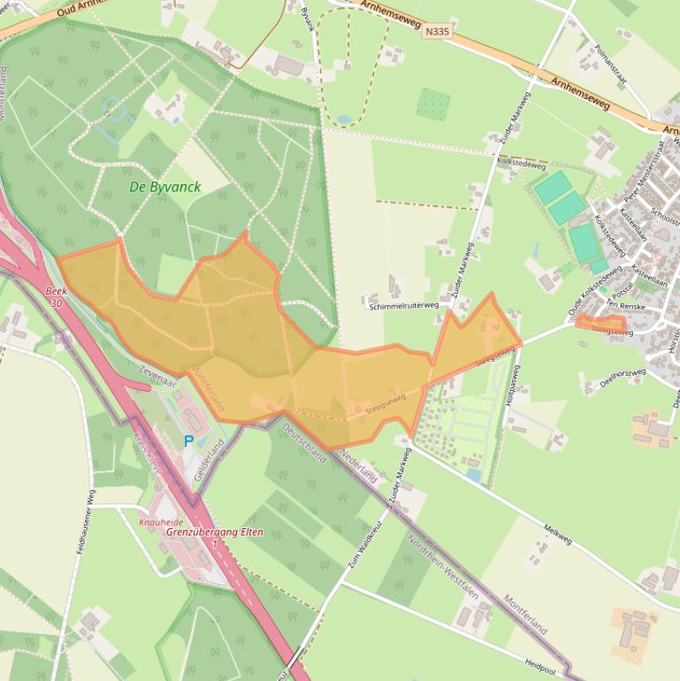 Kaart van postcodegebied 7037CM.