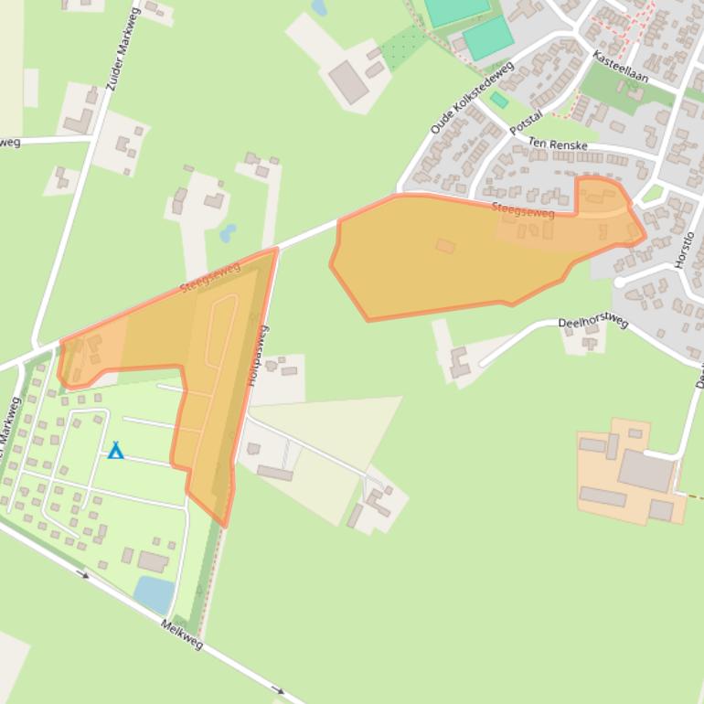 Kaart van postcodegebied 7037CS.