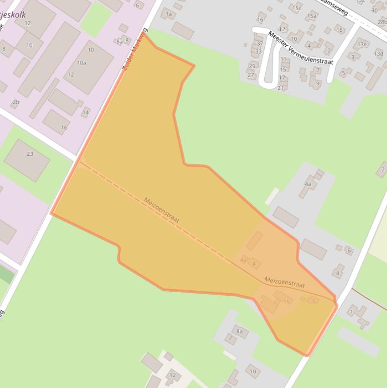 Kaart van postcodegebied 7037DT.