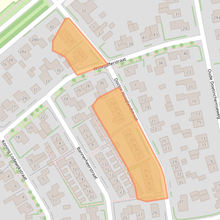 Kaart van postcodegebied 7038AK.