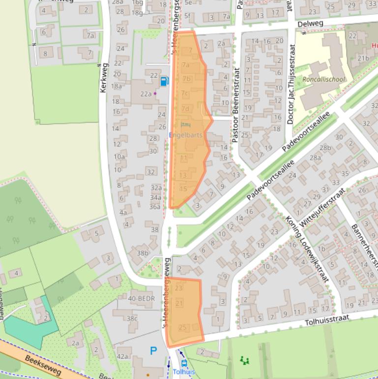 Kaart van postcodegebied 7038CB.