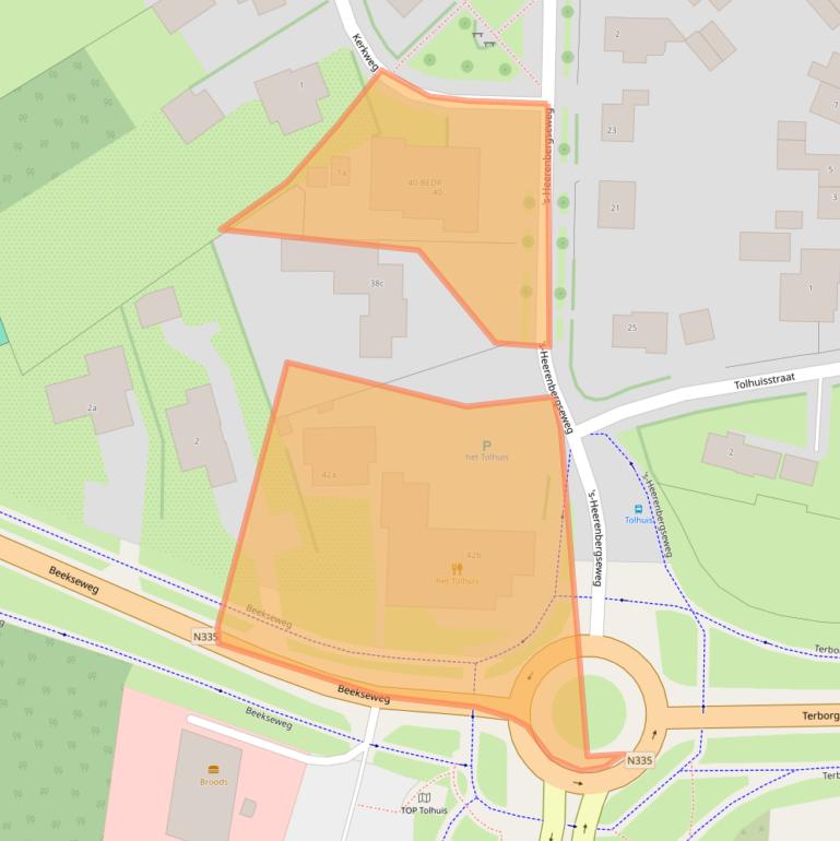 Kaart van postcodegebied 7038CD.