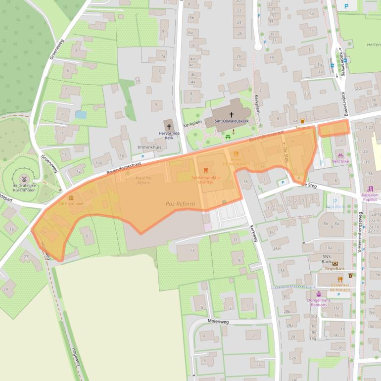 Kaart van postcodegebied 7038CH.
