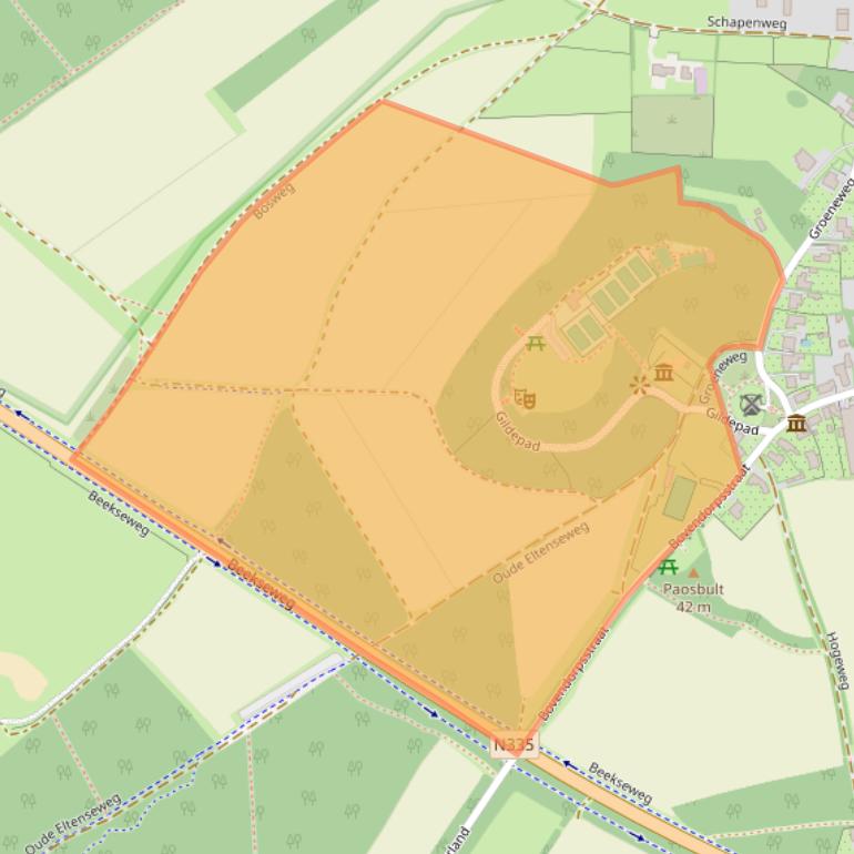 Kaart van postcodegebied 7038CL.