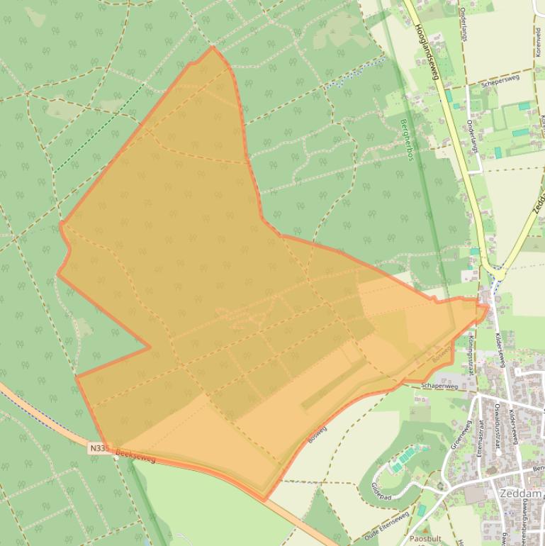 Kaart van postcodegebied 7038EG.