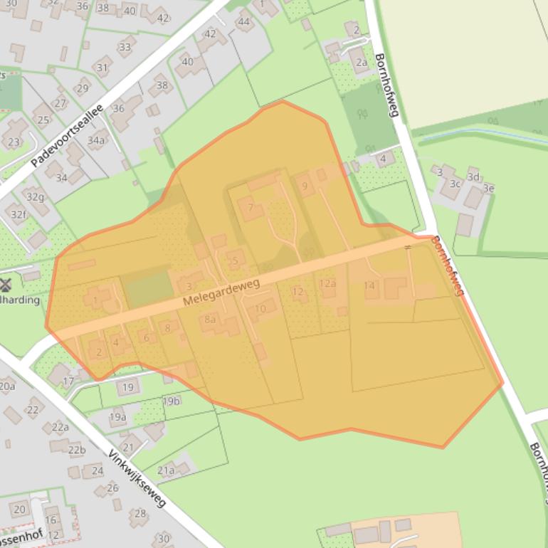Kaart van postcodegebied 7038ER.