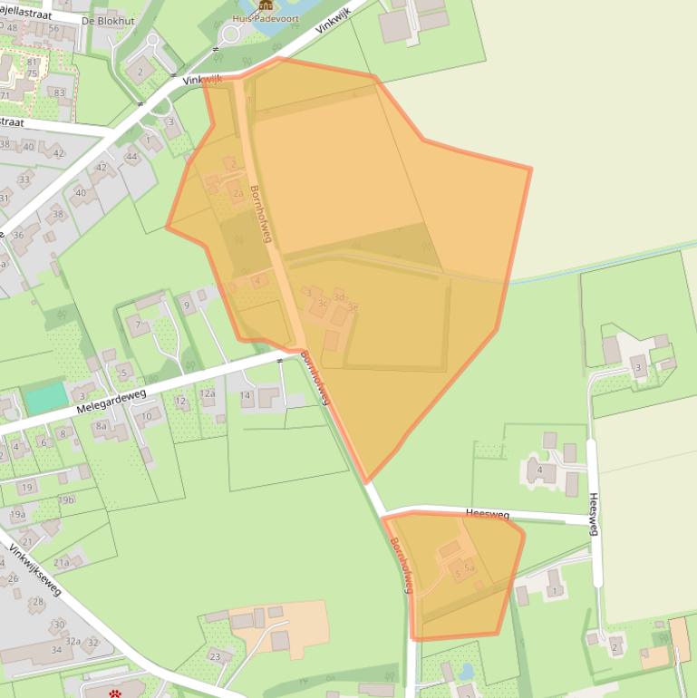 Kaart van postcodegebied 7038ES.