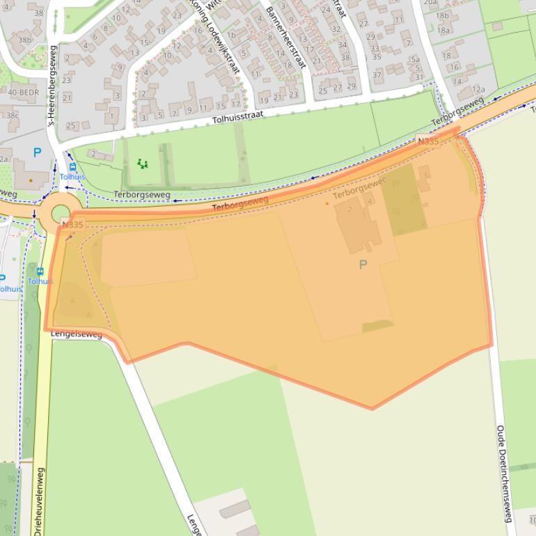 Kaart van postcodegebied 7038EW.