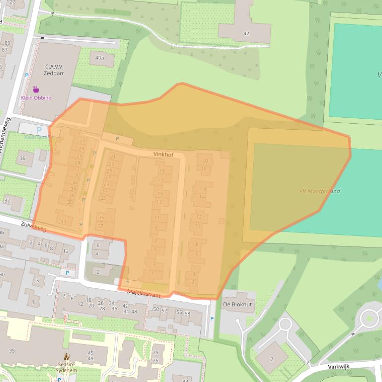 Kaart van postcodegebied 7038GC.