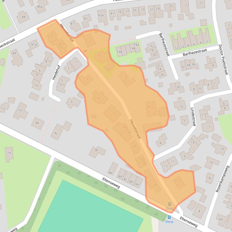 Kaart van postcodegebied 7039AE.