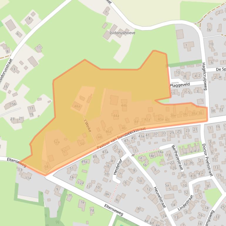 Kaart van postcodegebied 7039AK.