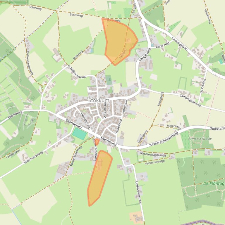 Kaart van postcodegebied 7039CB.