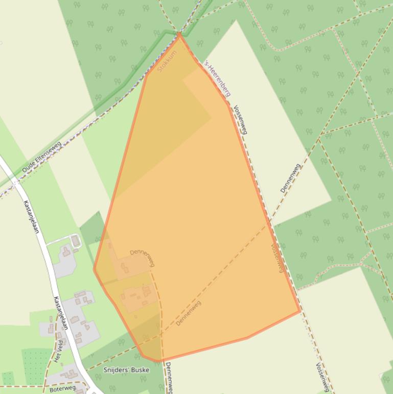 Kaart van postcodegebied 7039CD.