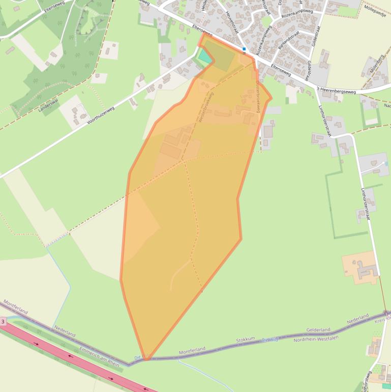 Kaart van postcodegebied 7039CS.