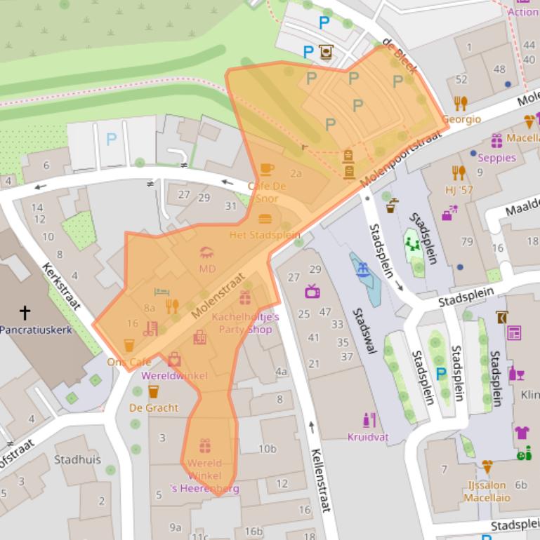 Kaart van postcodegebied 7041AE.