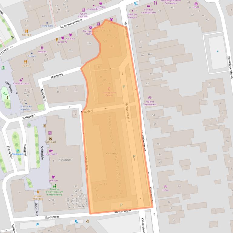 Kaart van postcodegebied 7041BA.