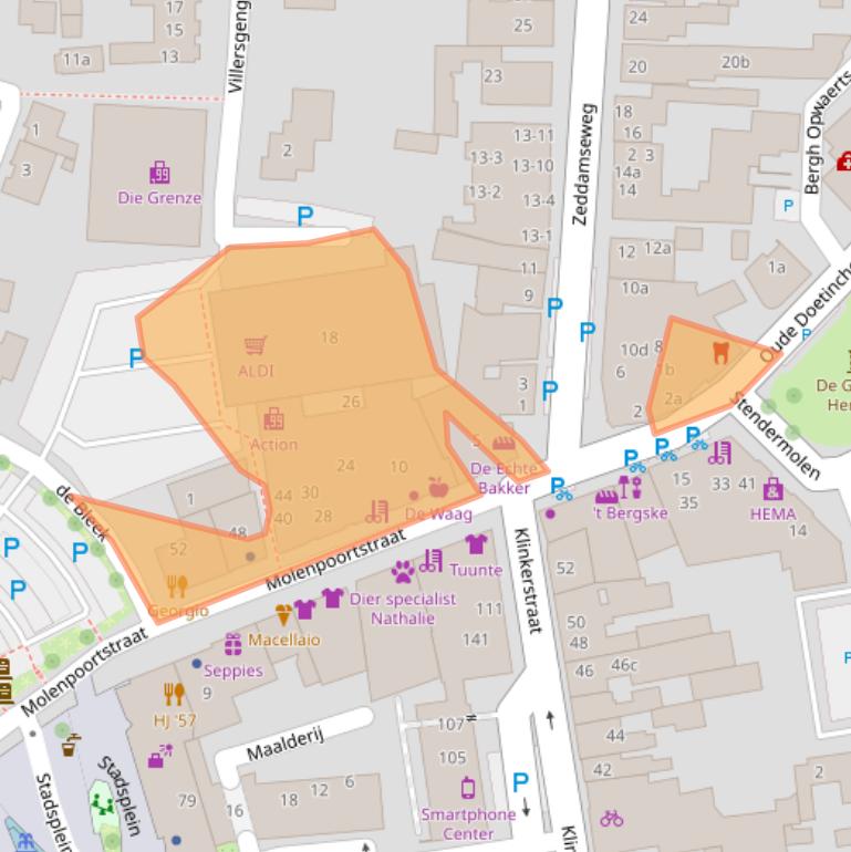 Kaart van postcodegebied 7041BG.