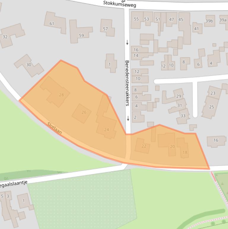 Kaart van postcodegebied 7041BK.