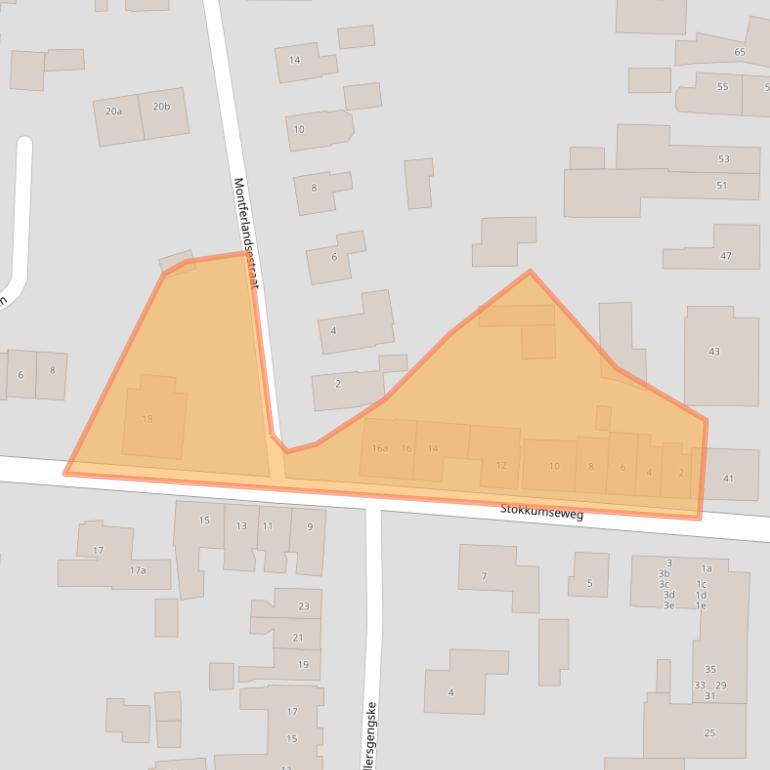 Kaart van postcodegebied 7041BW.