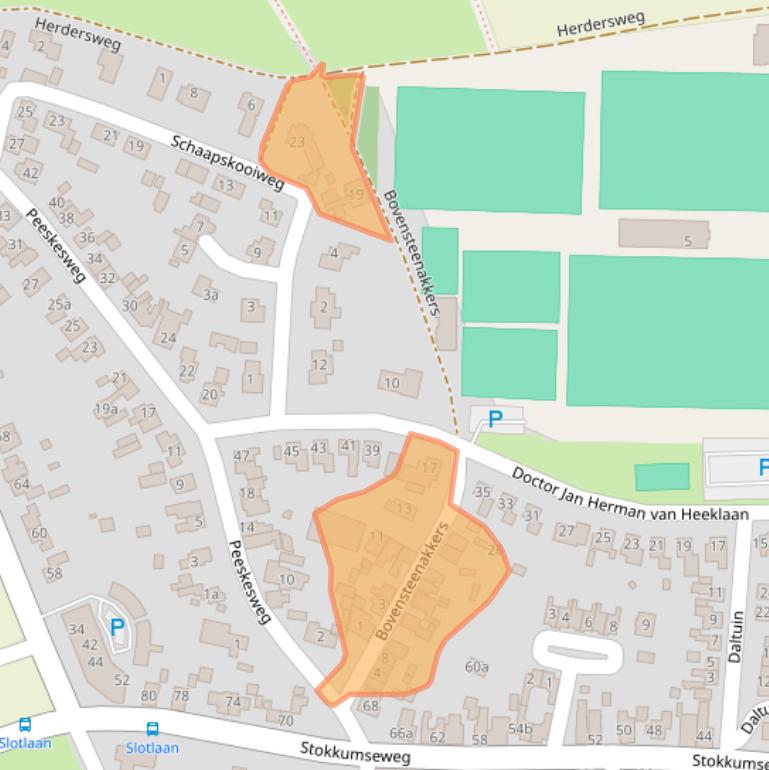 Kaart van postcodegebied 7041CC.