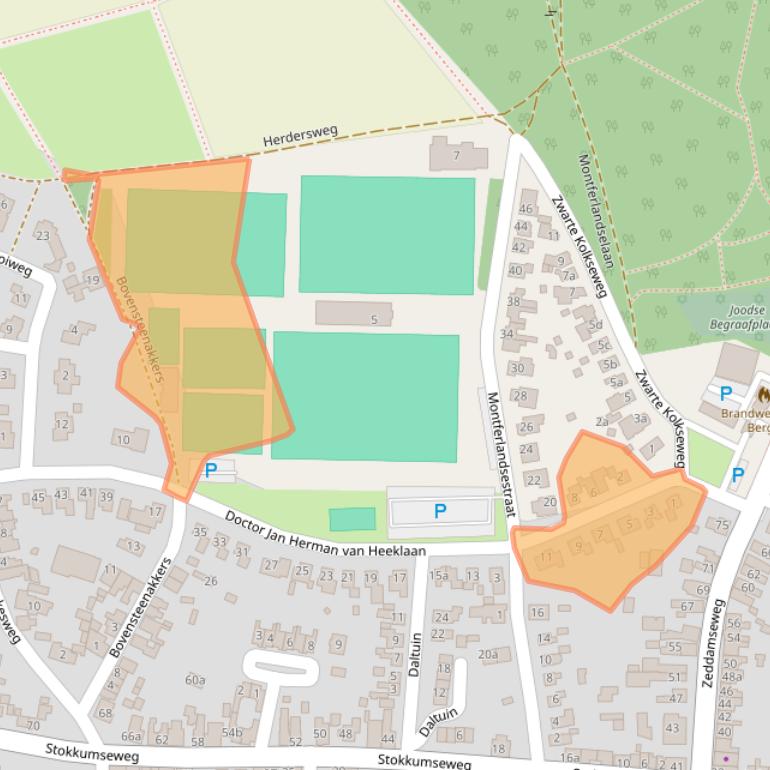 Kaart van postcodegebied 7041CD.