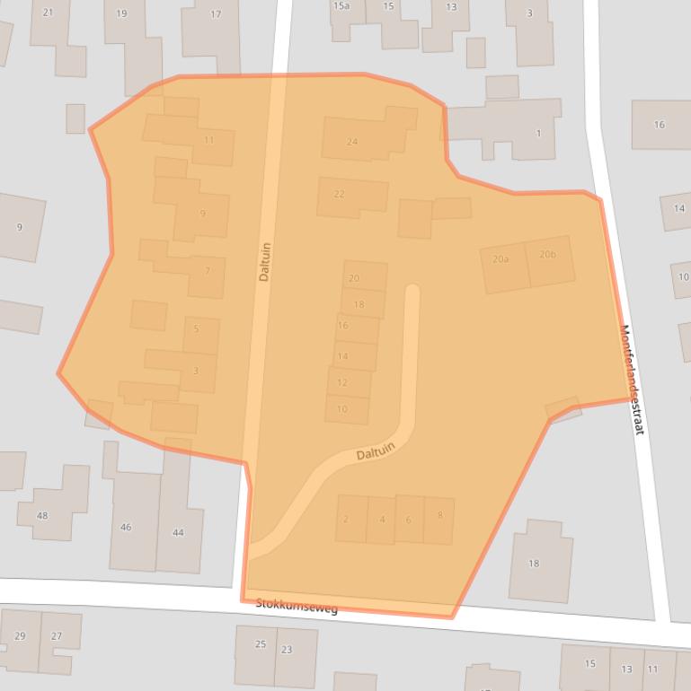 Kaart van postcodegebied 7041CH.