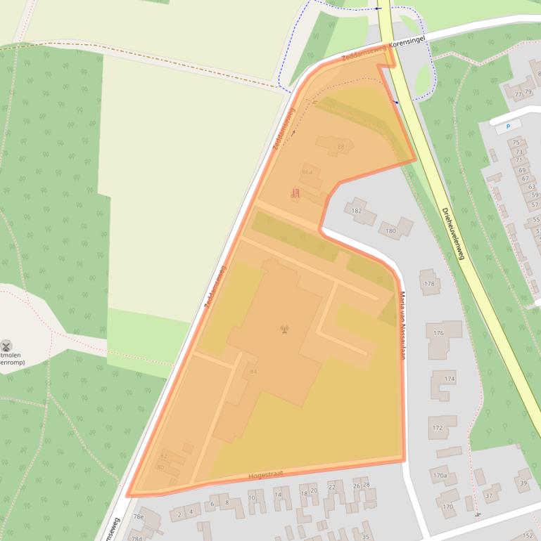 Kaart van postcodegebied 7041CT.