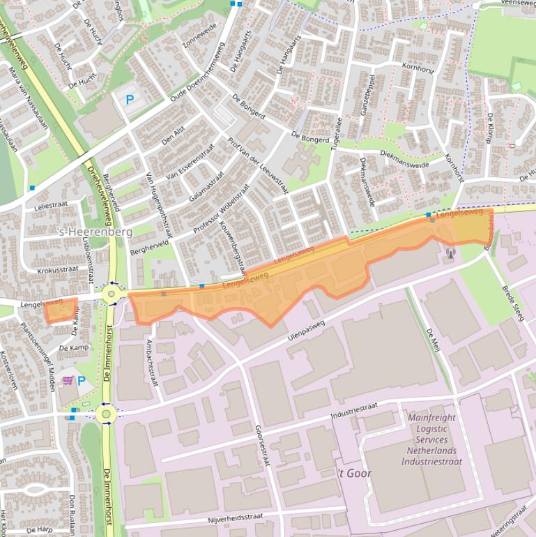 Kaart van postcodegebied 7041DS.