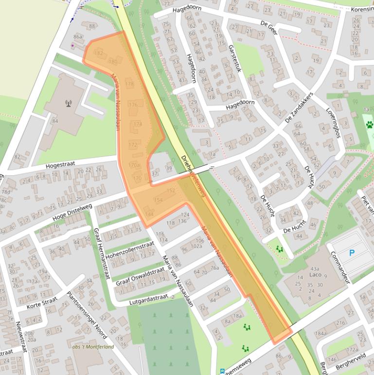 Kaart van postcodegebied 7041EE.