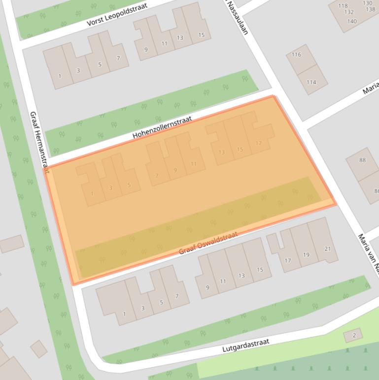 Kaart van postcodegebied 7041EH.