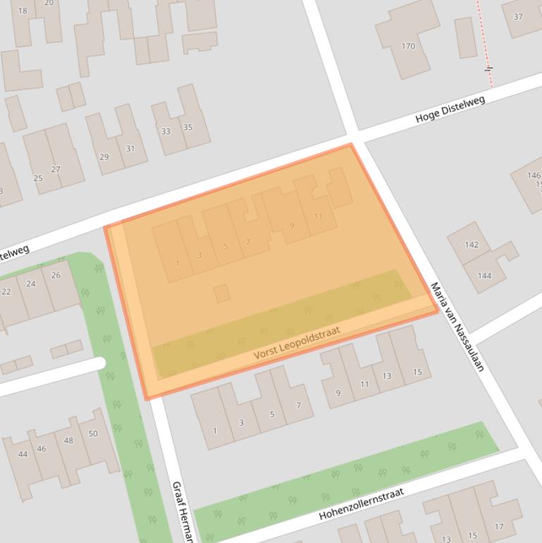 Kaart van postcodegebied 7041EK.