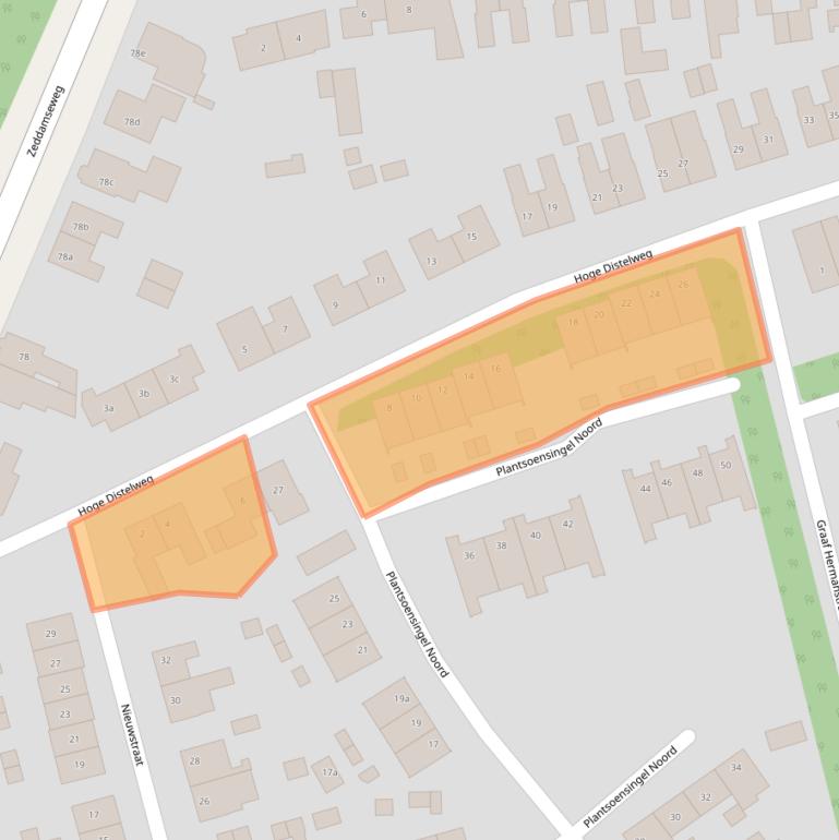 Kaart van postcodegebied 7041EP.