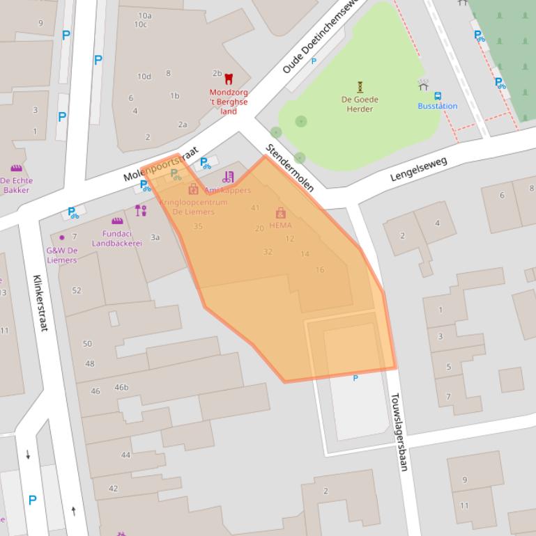 Kaart van postcodegebied 7041EZ.