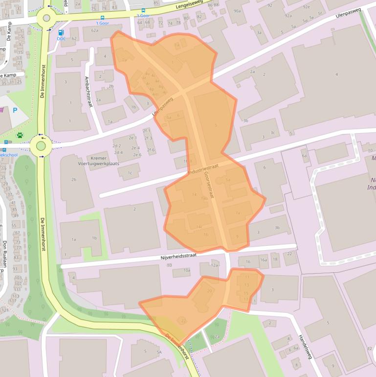 Kaart van postcodegebied 7041GA.