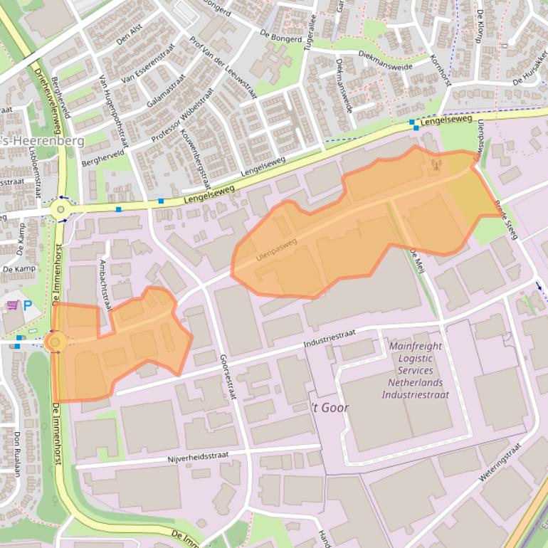 Kaart van postcodegebied 7041GB.