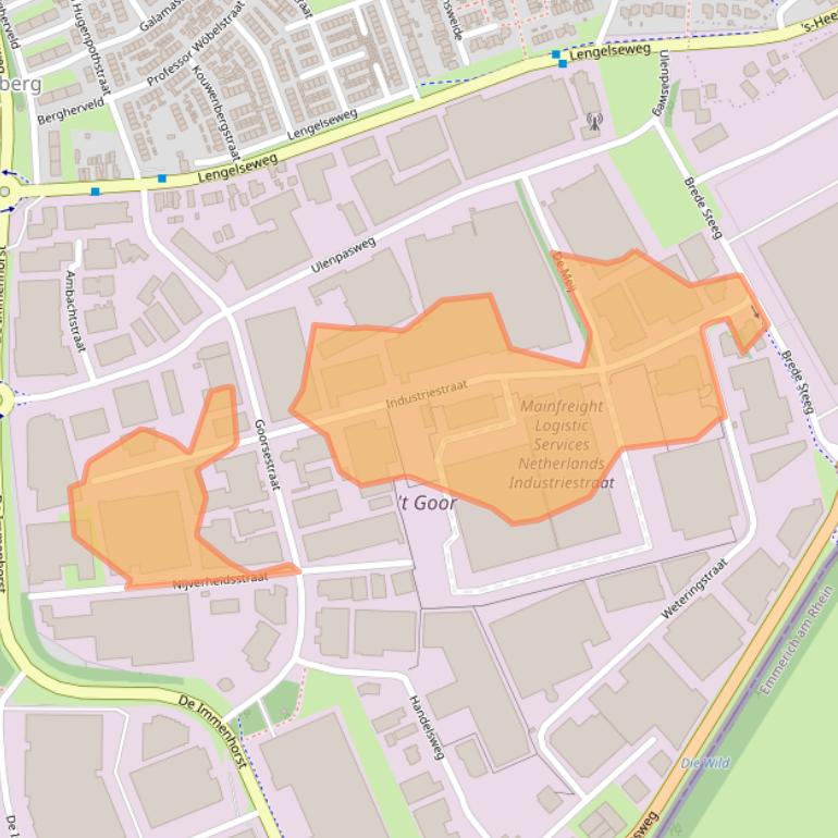 Kaart van postcodegebied 7041GD.