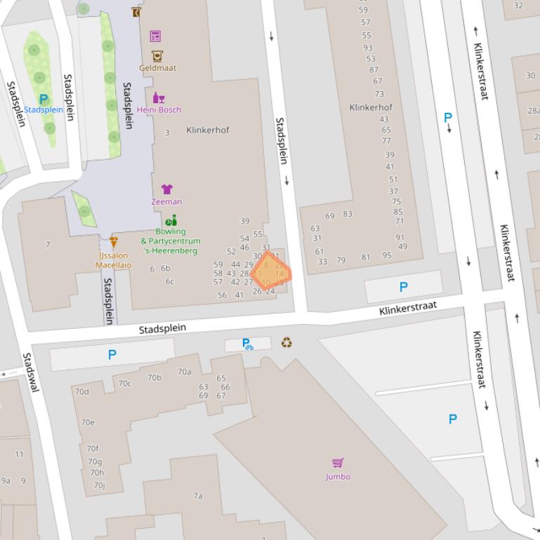 Kaart van postcodegebied 7041JB.