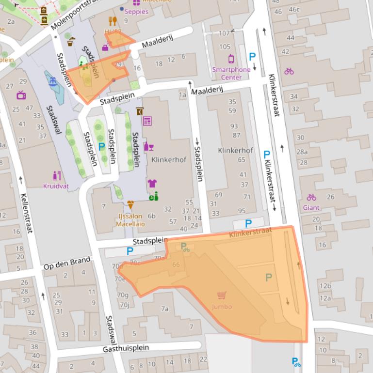 Kaart van postcodegebied 7041JE.