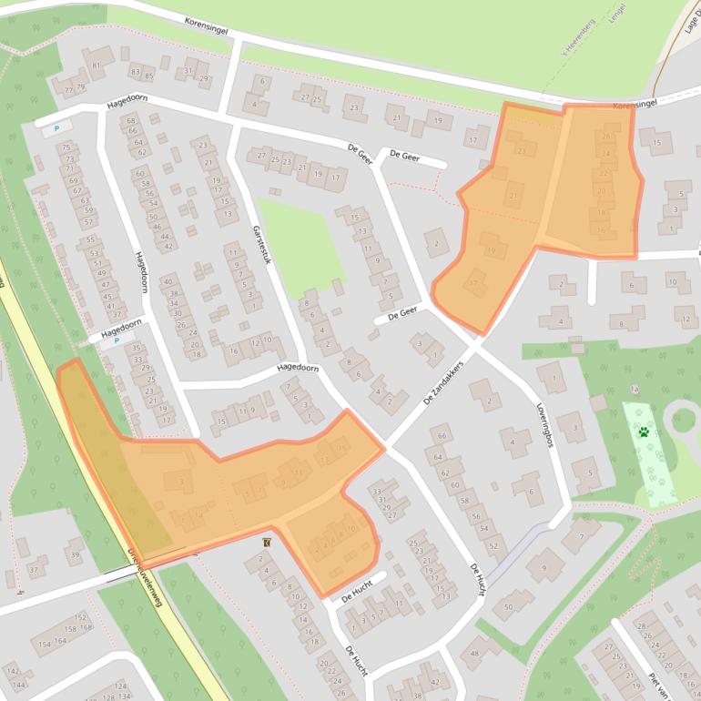 Kaart van postcodegebied 7041JK.
