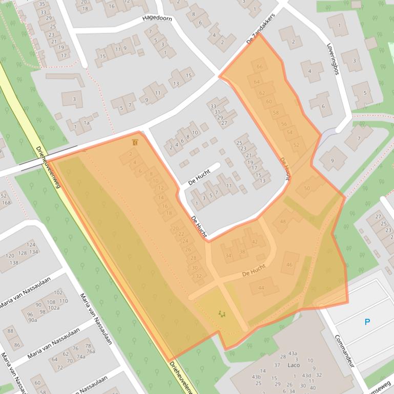 Kaart van postcodegebied 7041JM.