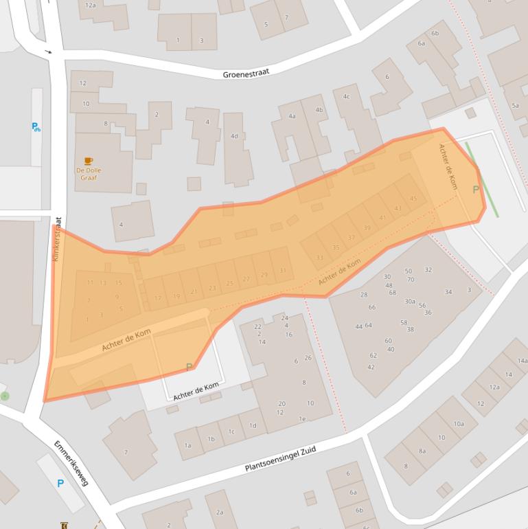 Kaart van postcodegebied 7041RA.