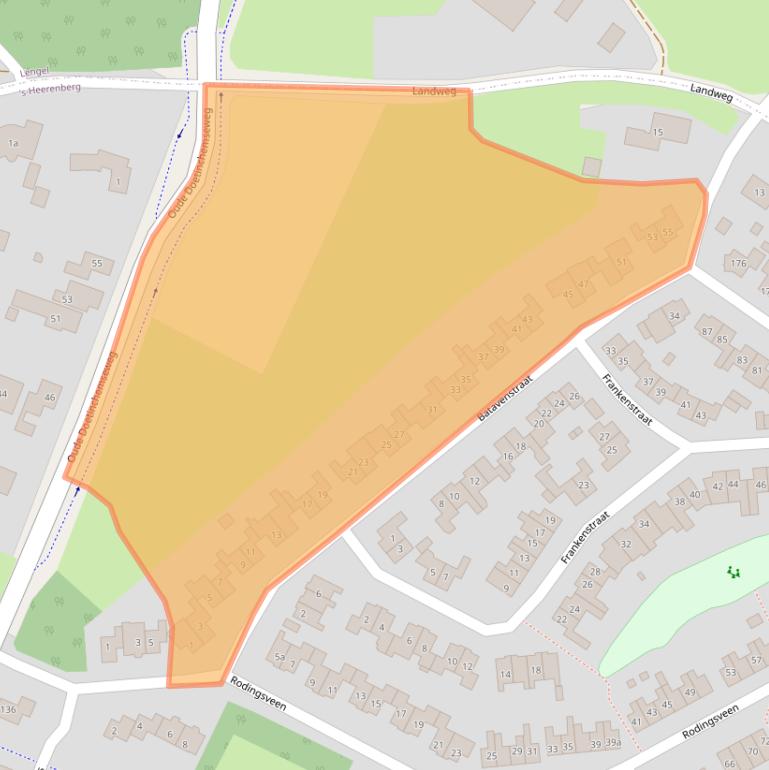 Kaart van postcodegebied 7041VA.